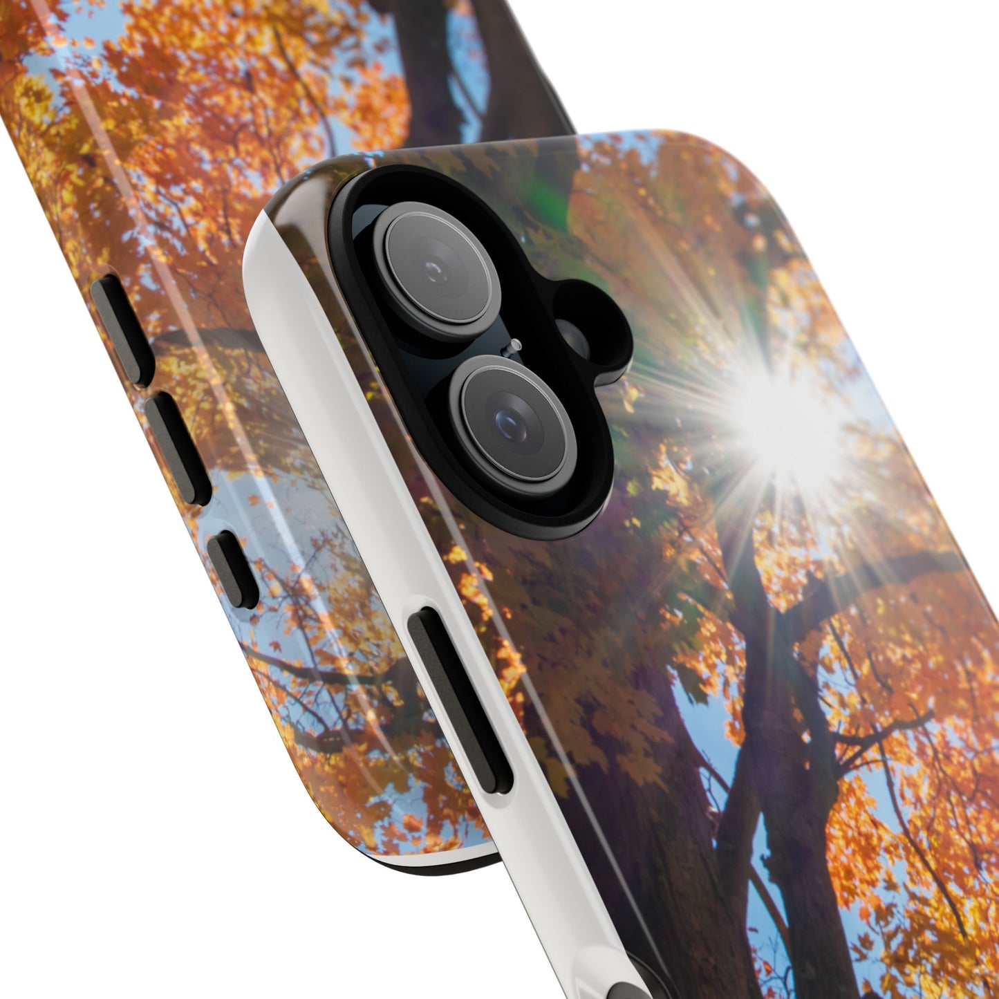 Autumn Vibes Phone Case - Nature-Inspired Tough Cases with Fall Leaves Design