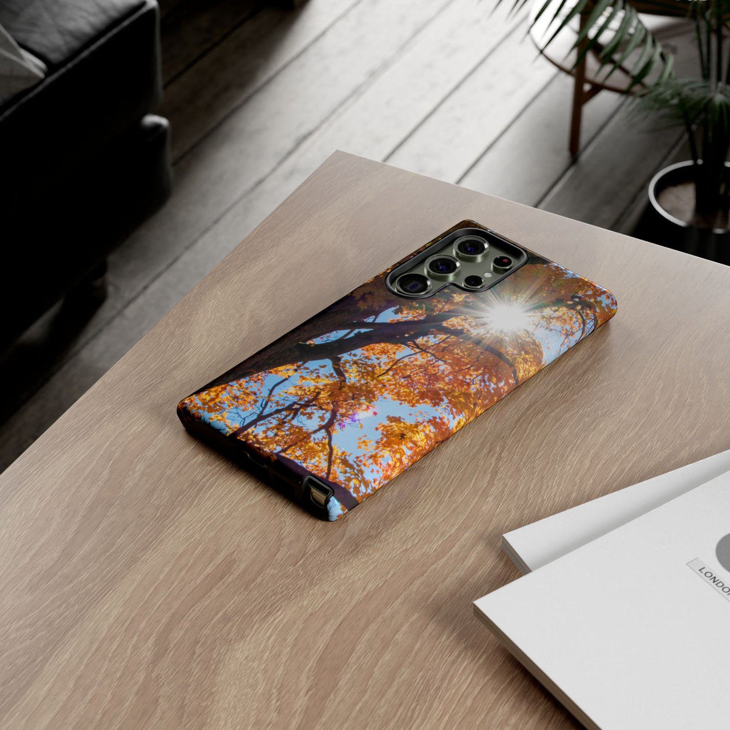 Autumn Vibes Phone Case - Nature-Inspired Tough Cases with Fall Leaves Design