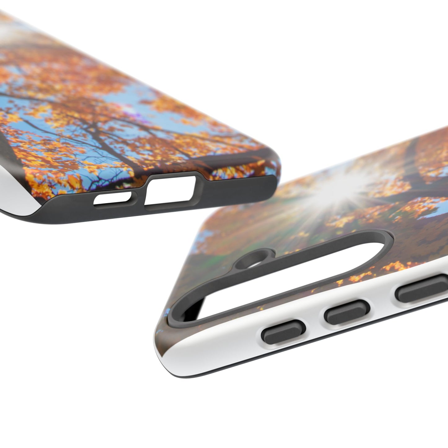 Autumn Vibes Phone Case - Nature-Inspired Tough Cases with Fall Leaves Design