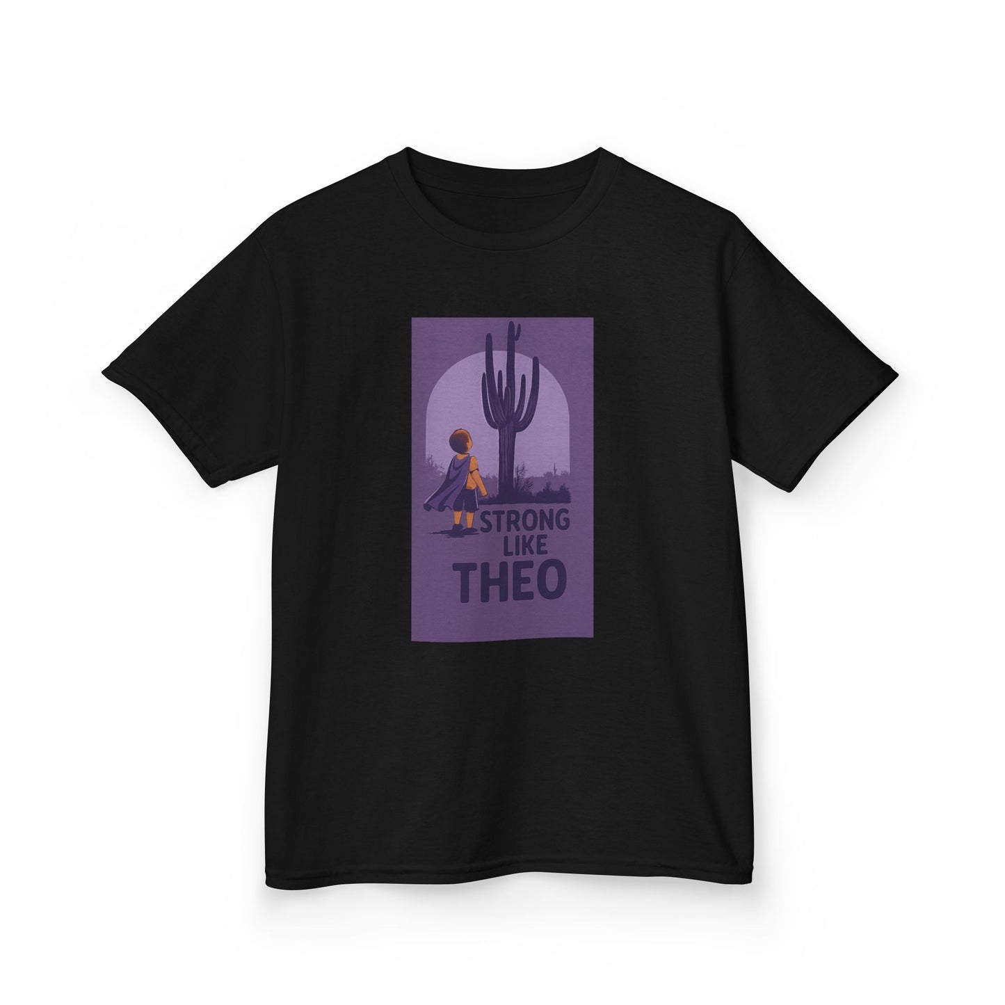 Strong Like Theo Youth Tee- Support Tee for TBI Recovery- Saguaro Edition