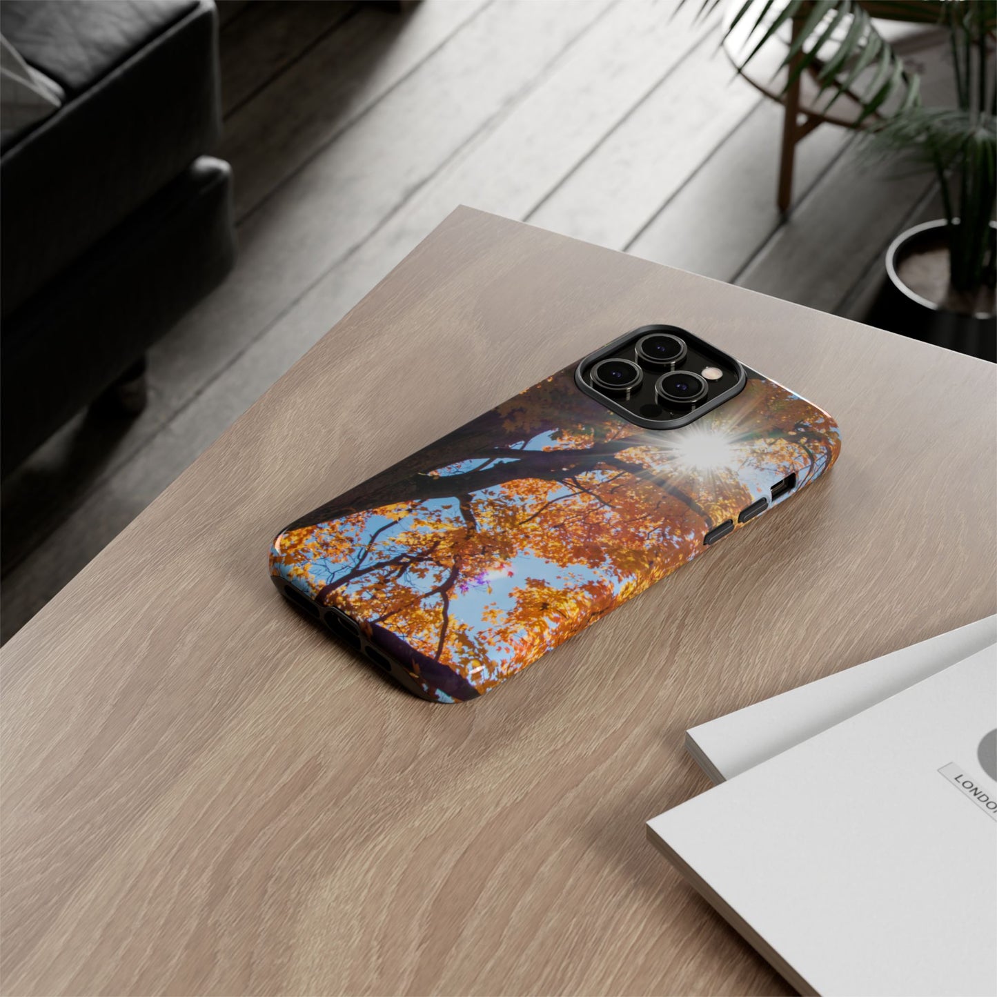 Autumn Vibes Phone Case - Nature-Inspired Tough Cases with Fall Leaves Design