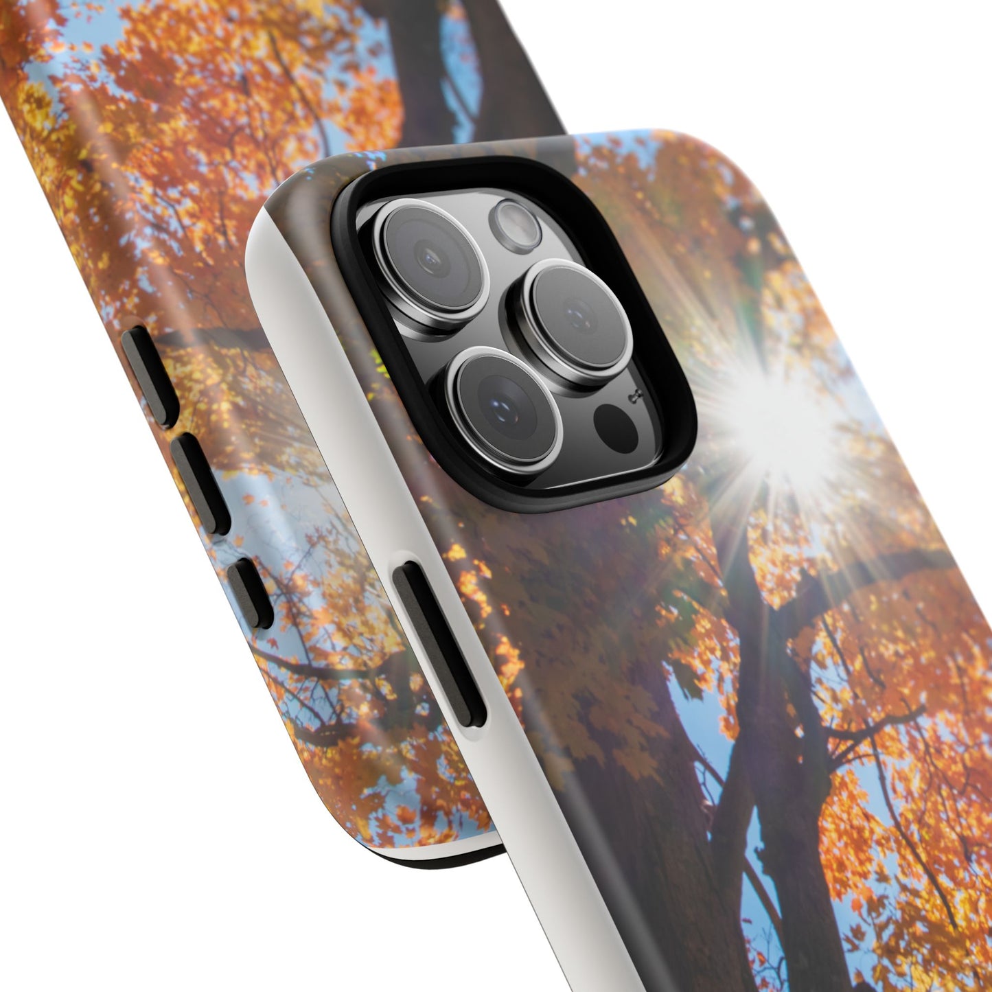 Autumn Vibes Phone Case - Nature-Inspired Tough Cases with Fall Leaves Design