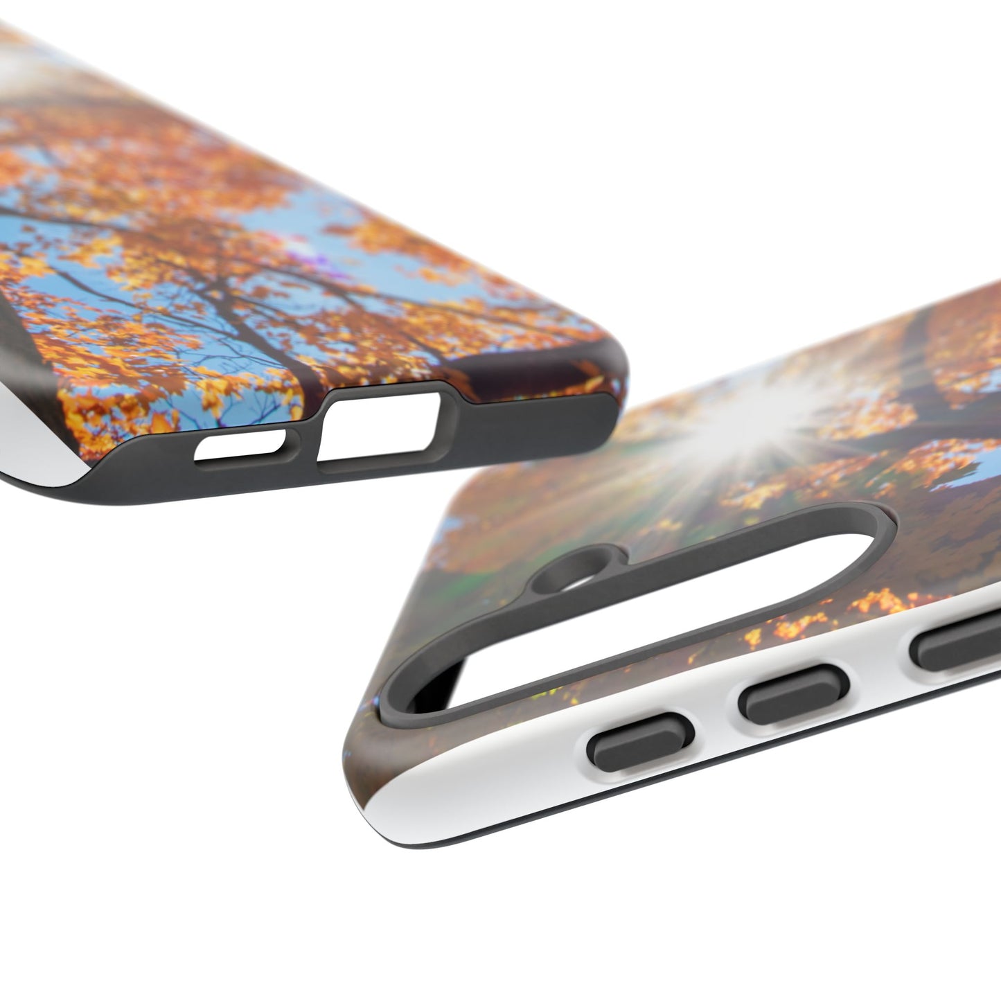 Autumn Vibes Phone Case - Nature-Inspired Tough Cases with Fall Leaves Design