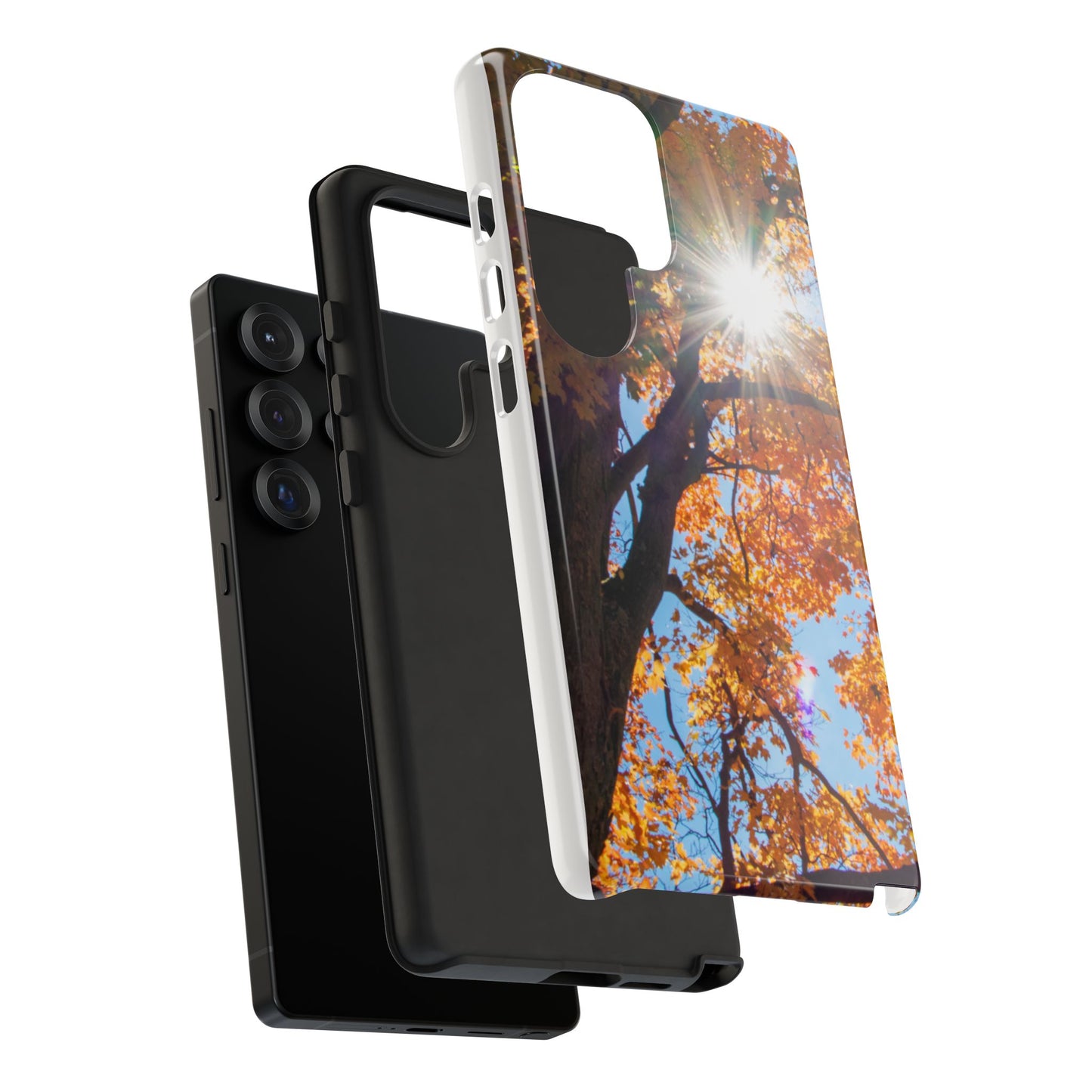 Autumn Vibes Phone Case - Nature-Inspired Tough Cases with Fall Leaves Design