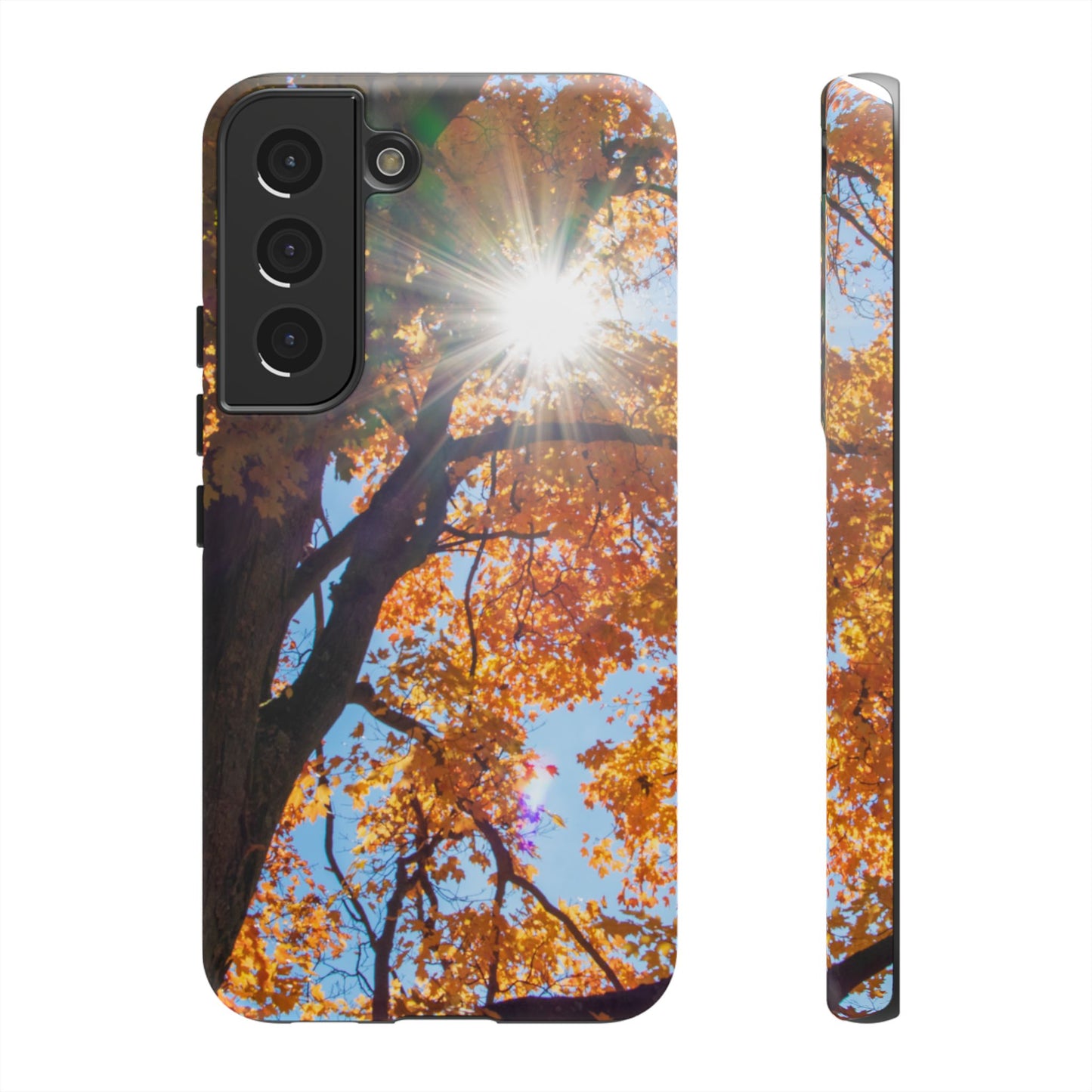Autumn Vibes Phone Case - Nature-Inspired Tough Cases with Fall Leaves Design
