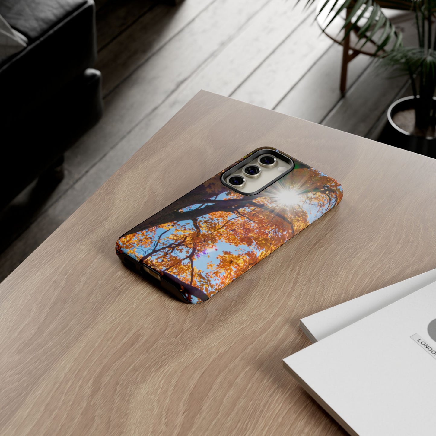 Autumn Vibes Phone Case - Nature-Inspired Tough Cases with Fall Leaves Design