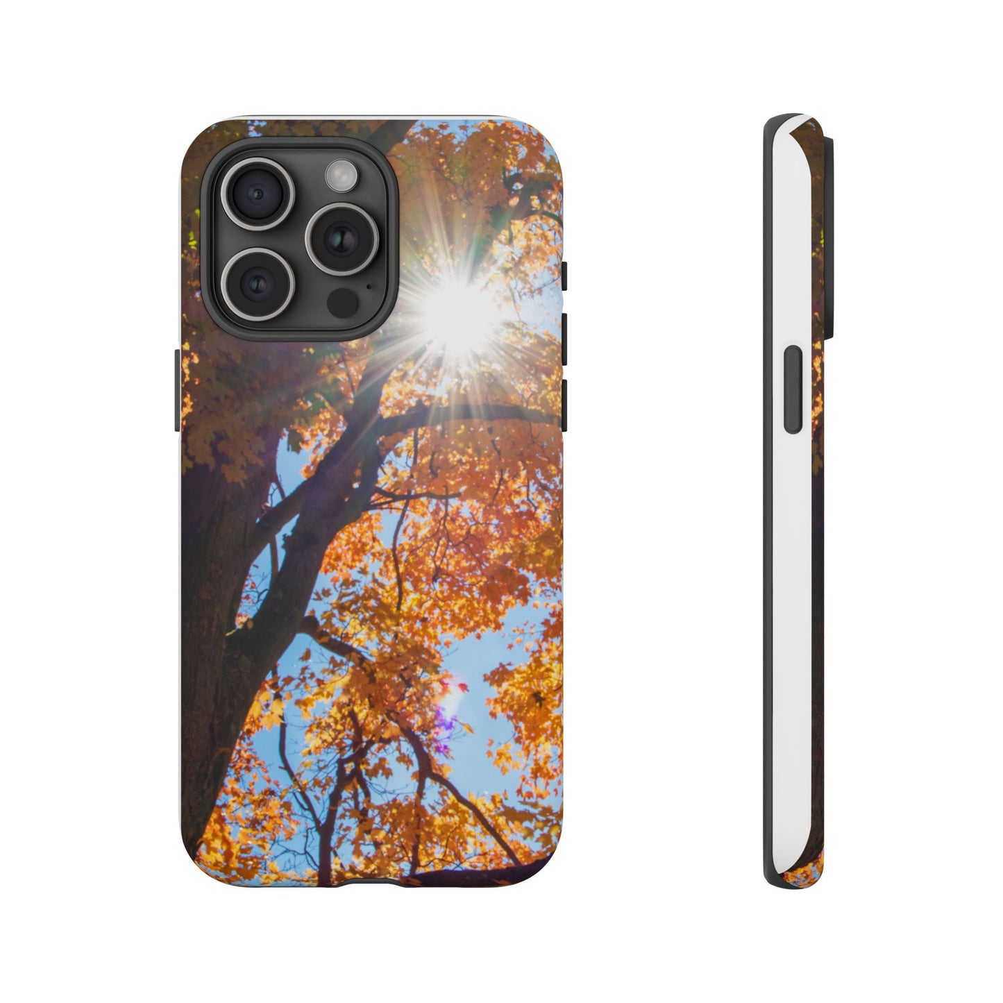 Autumn Vibes Phone Case - Nature-Inspired Tough Cases with Fall Leaves Design