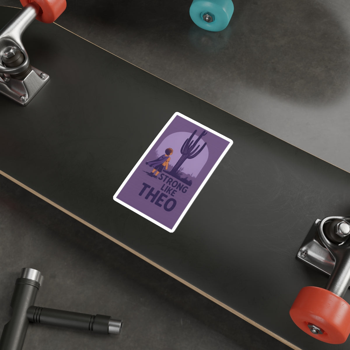 Strong Like Theo Die-Cut Stickers - Saguaro Edition- TBI Recovery Support