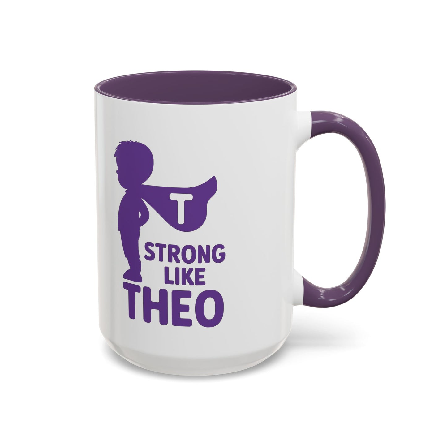 "Strong Like Theo" Coffee Mug- Caped Silhouette Edition