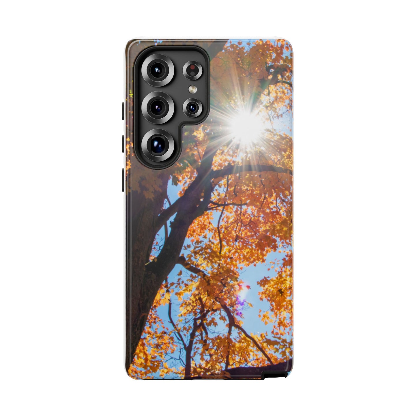 Autumn Vibes Phone Case - Nature-Inspired Tough Cases with Fall Leaves Design