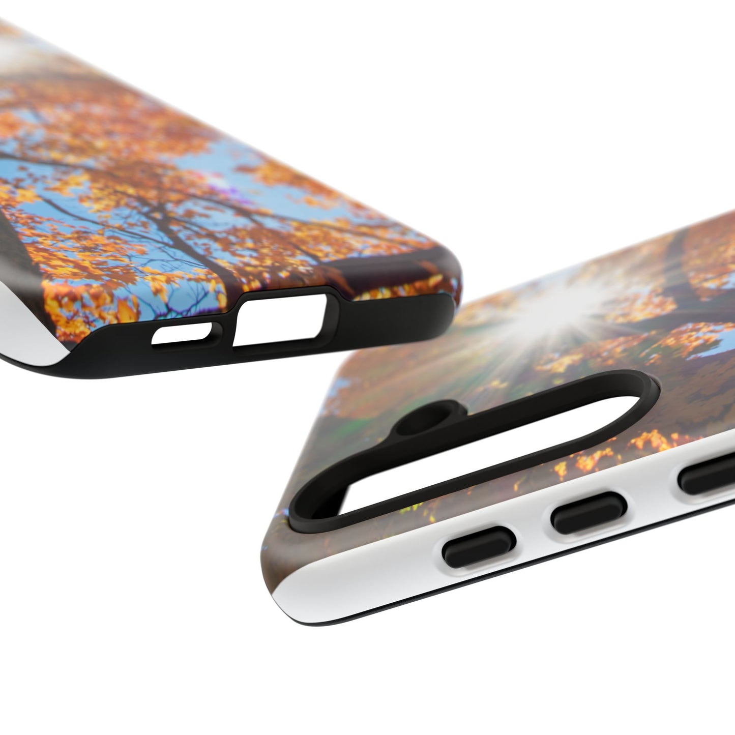 Autumn Vibes Phone Case - Nature-Inspired Tough Cases with Fall Leaves Design