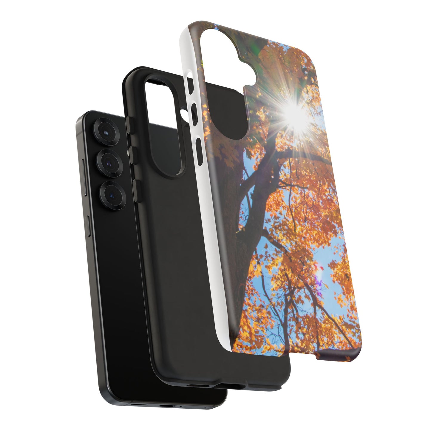 Autumn Vibes Phone Case - Nature-Inspired Tough Cases with Fall Leaves Design