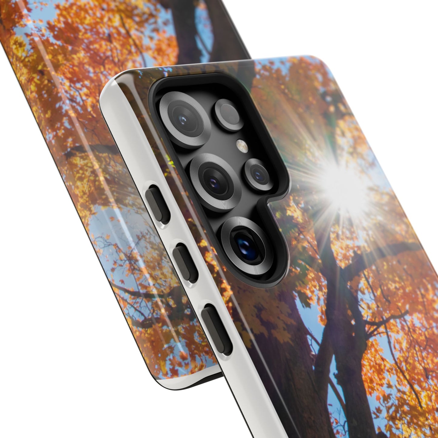 Autumn Vibes Phone Case - Nature-Inspired Tough Cases with Fall Leaves Design