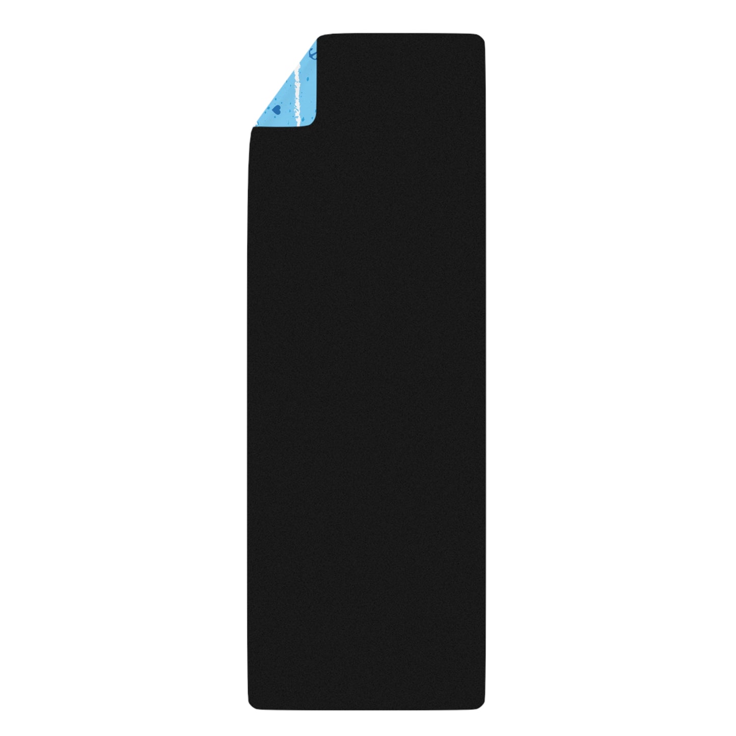 Dehart Naturals Blue Whale Tail Rubber Yoga Mat - Anchor Within, Move Like Water, Beach Yoga Accessories, Gift for Yogis, Ocean Lovers
