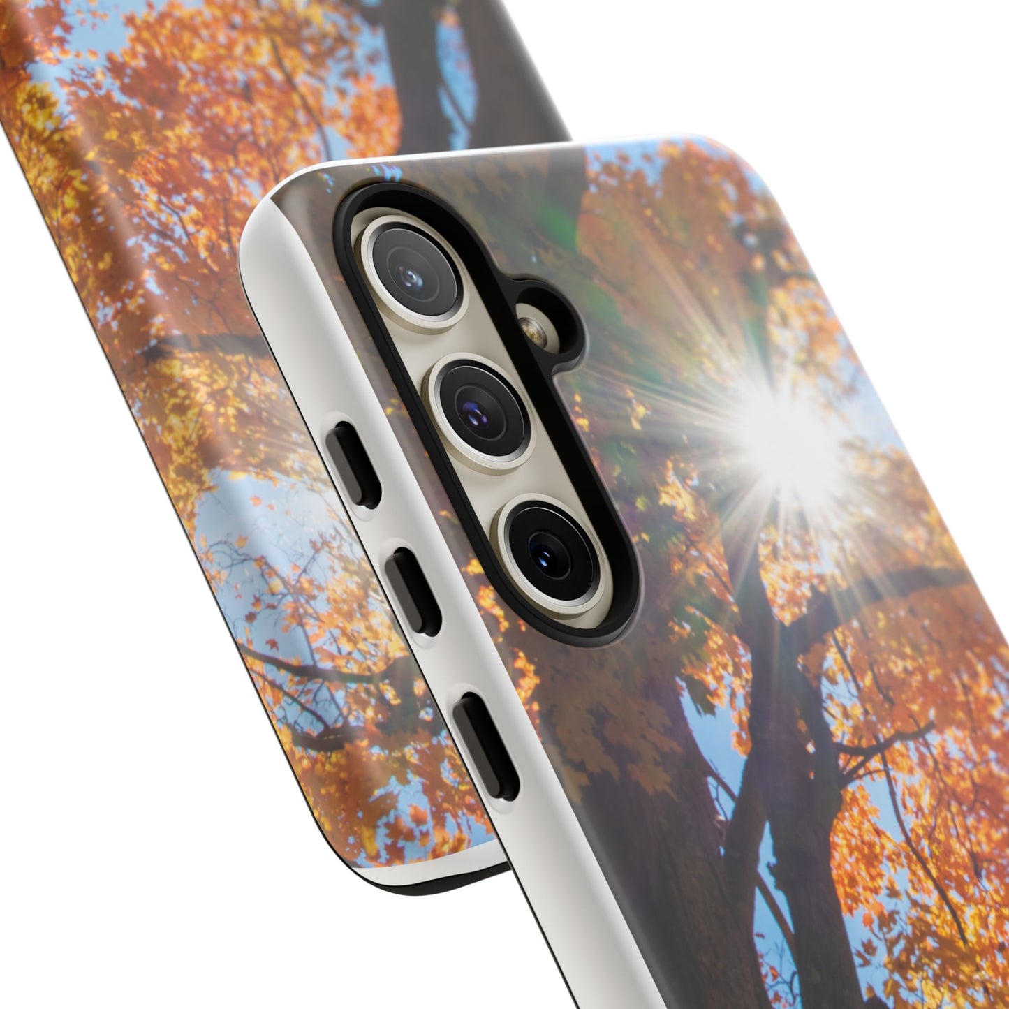 Autumn Vibes Phone Case - Nature-Inspired Tough Cases with Fall Leaves Design