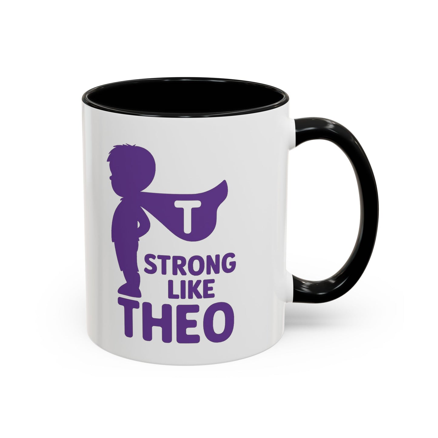 "Strong Like Theo" Coffee Mug- Caped Silhouette Edition