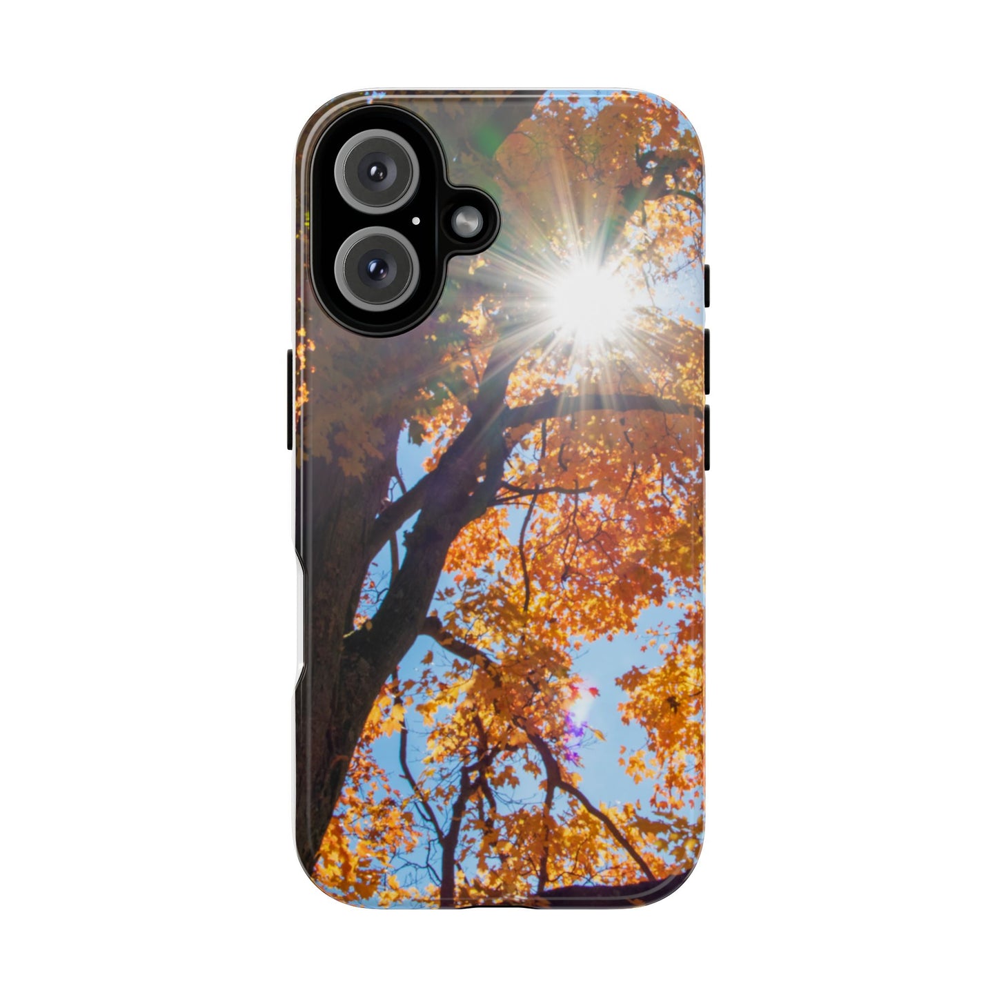 Autumn Vibes Phone Case - Nature-Inspired Tough Cases with Fall Leaves Design