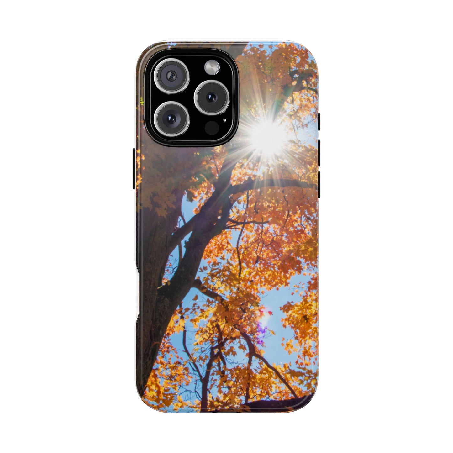 Autumn Vibes Phone Case - Nature-Inspired Tough Cases with Fall Leaves Design