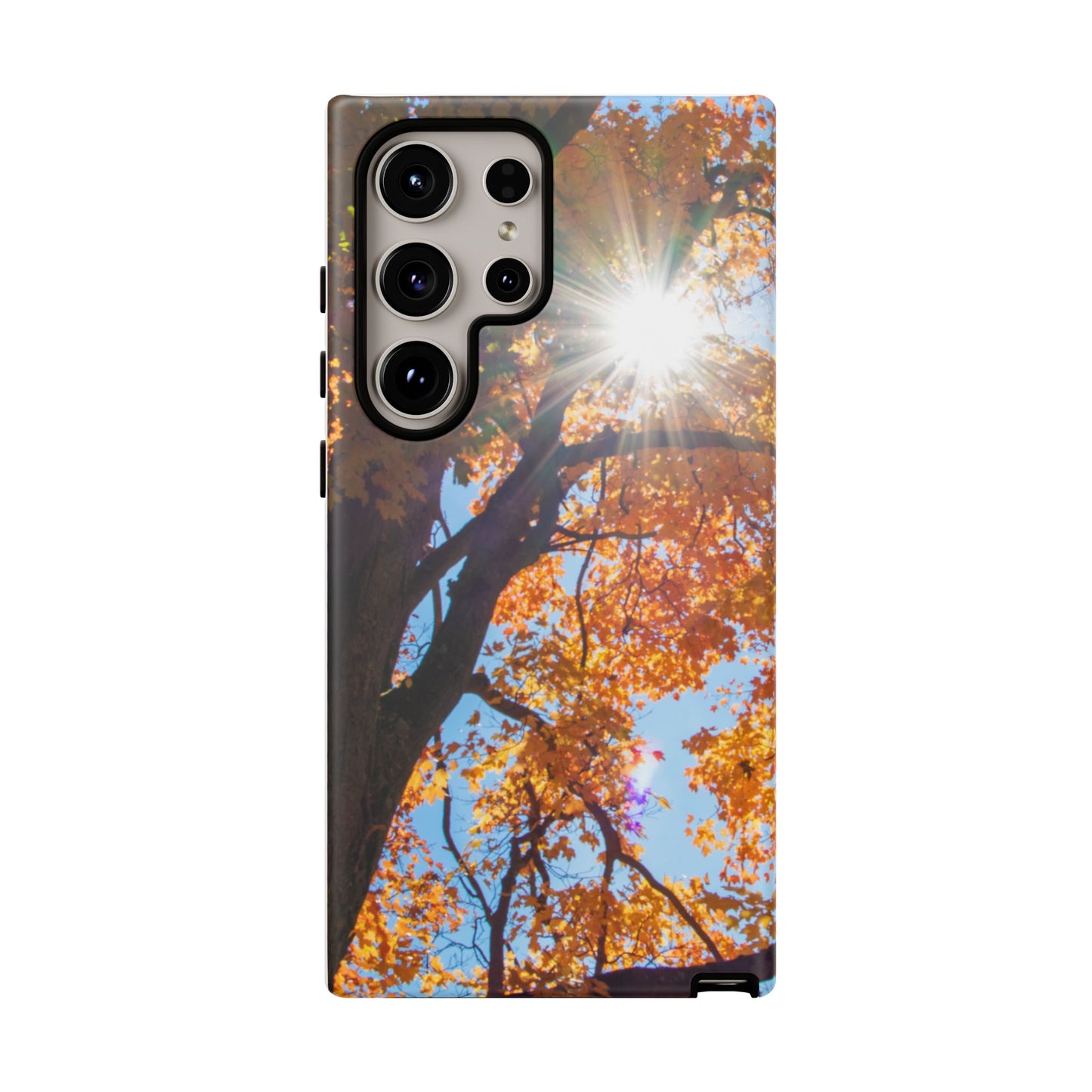 Autumn Vibes Phone Case - Nature-Inspired Tough Cases with Fall Leaves Design
