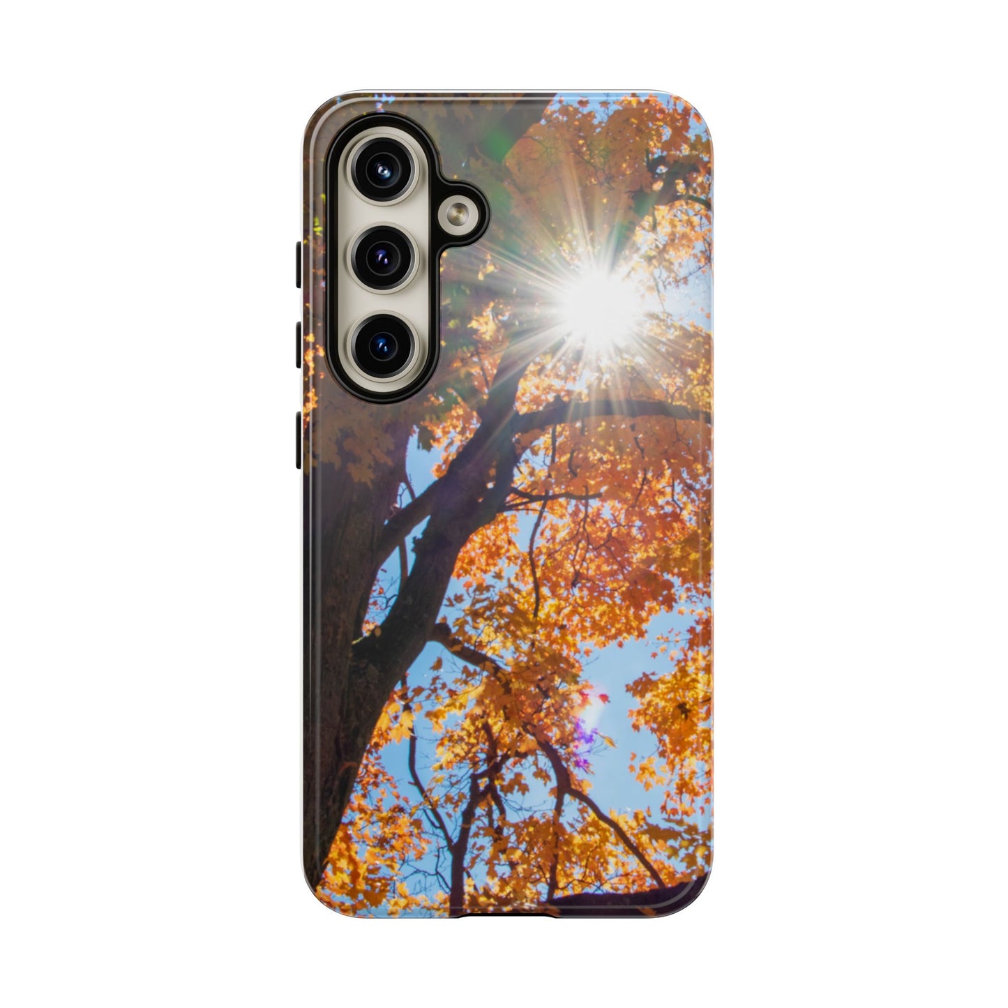 Autumn Vibes Phone Case - Nature-Inspired Tough Cases with Fall Leaves Design
