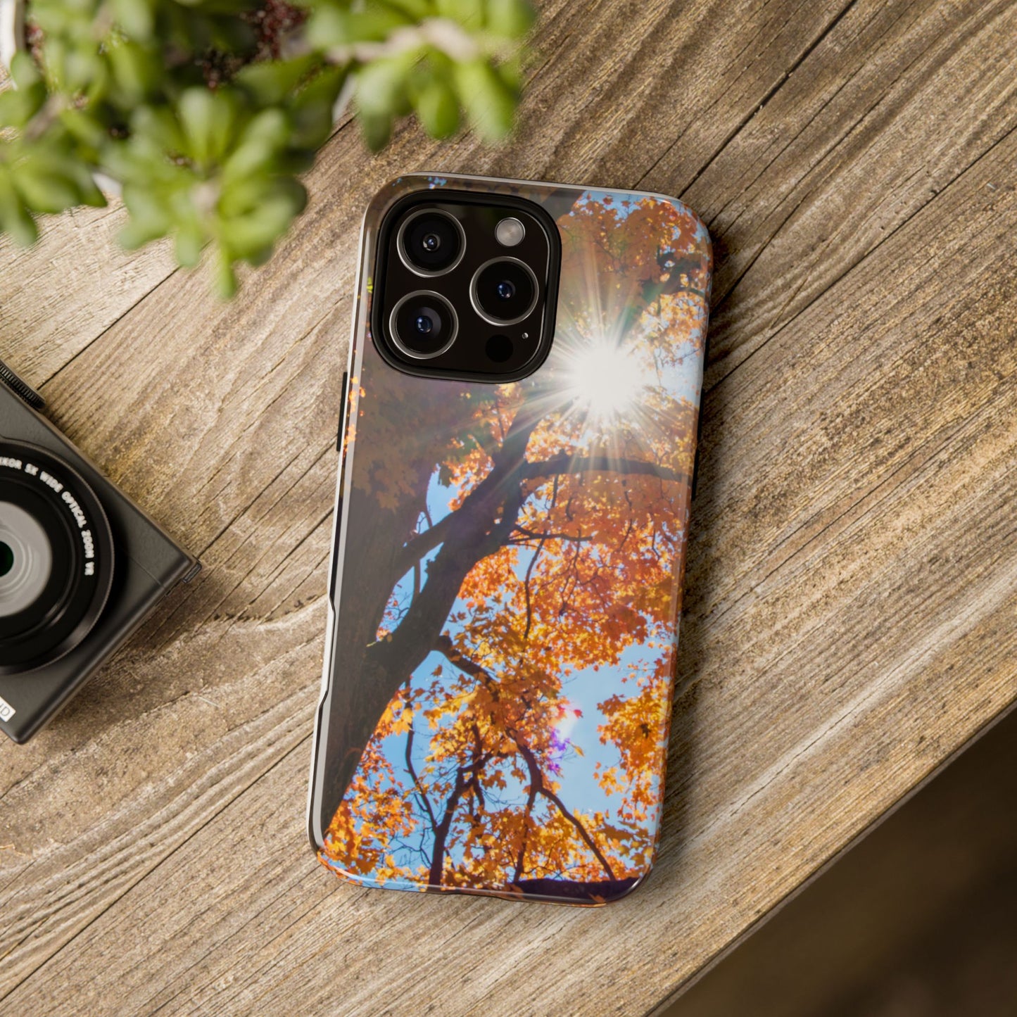 Autumn Vibes Phone Case - Nature-Inspired Tough Cases with Fall Leaves Design