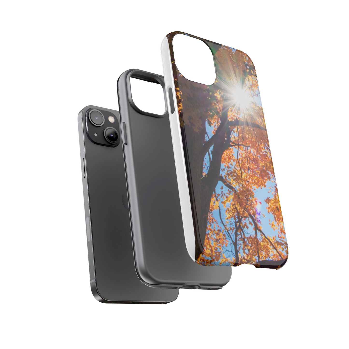 Autumn Vibes Phone Case - Nature-Inspired Tough Cases with Fall Leaves Design