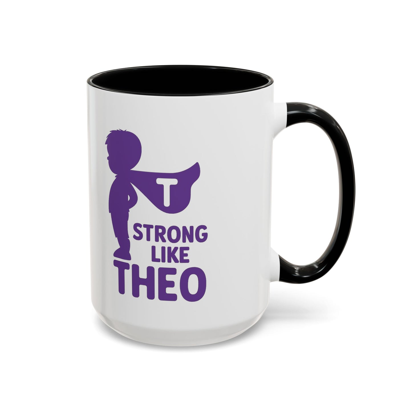 "Strong Like Theo" Coffee Mug- Caped Silhouette Edition
