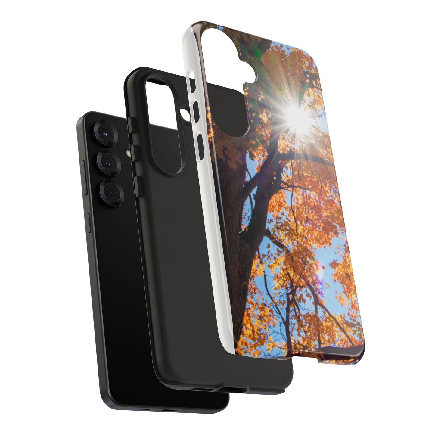 Autumn Vibes Phone Case - Nature-Inspired Tough Cases with Fall Leaves Design