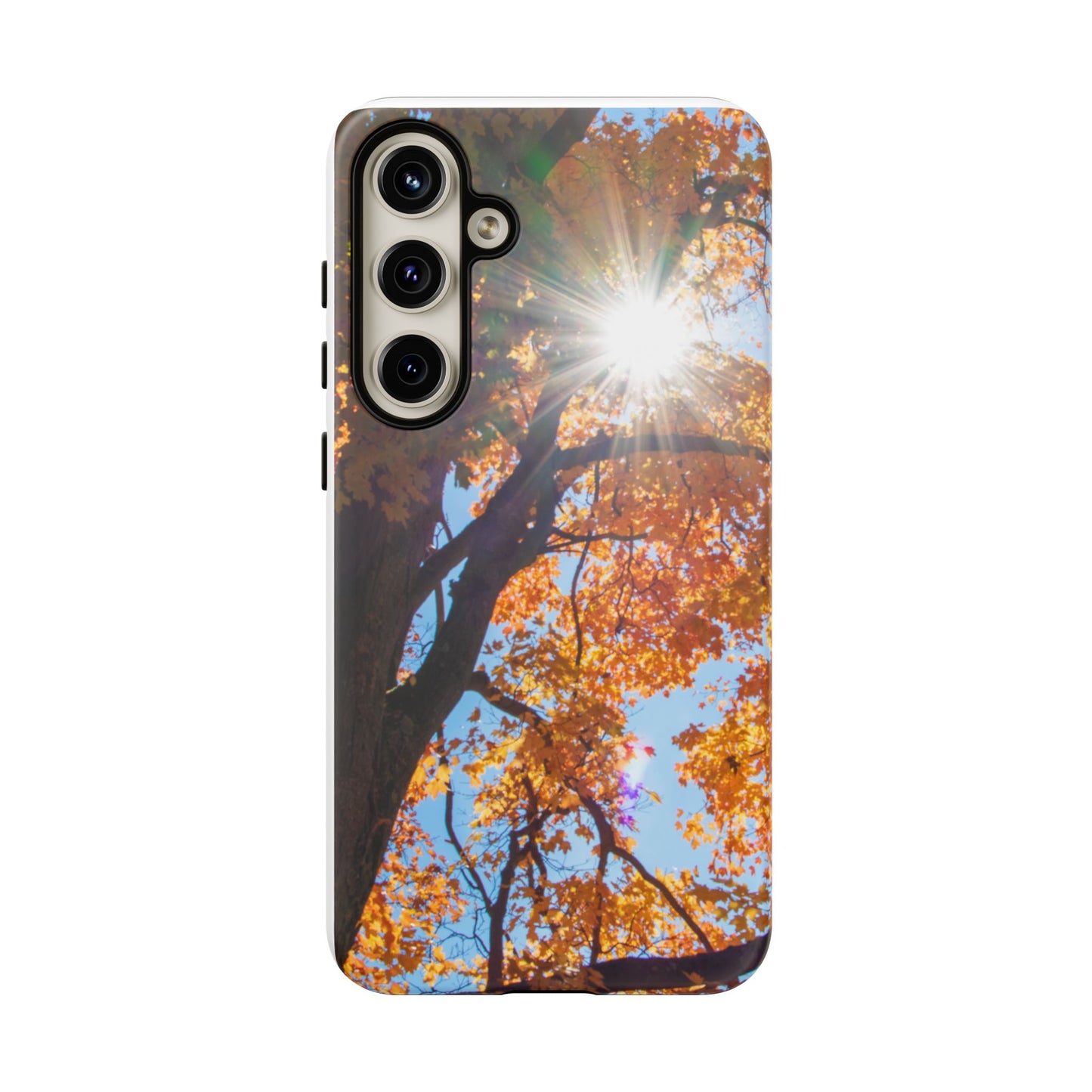 Autumn Vibes Phone Case - Nature-Inspired Tough Cases with Fall Leaves Design