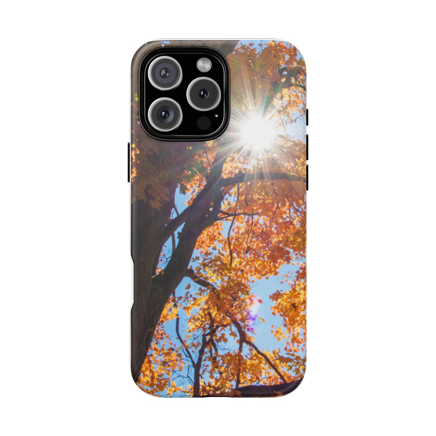 Autumn Vibes Phone Case - Nature-Inspired Tough Cases with Fall Leaves Design