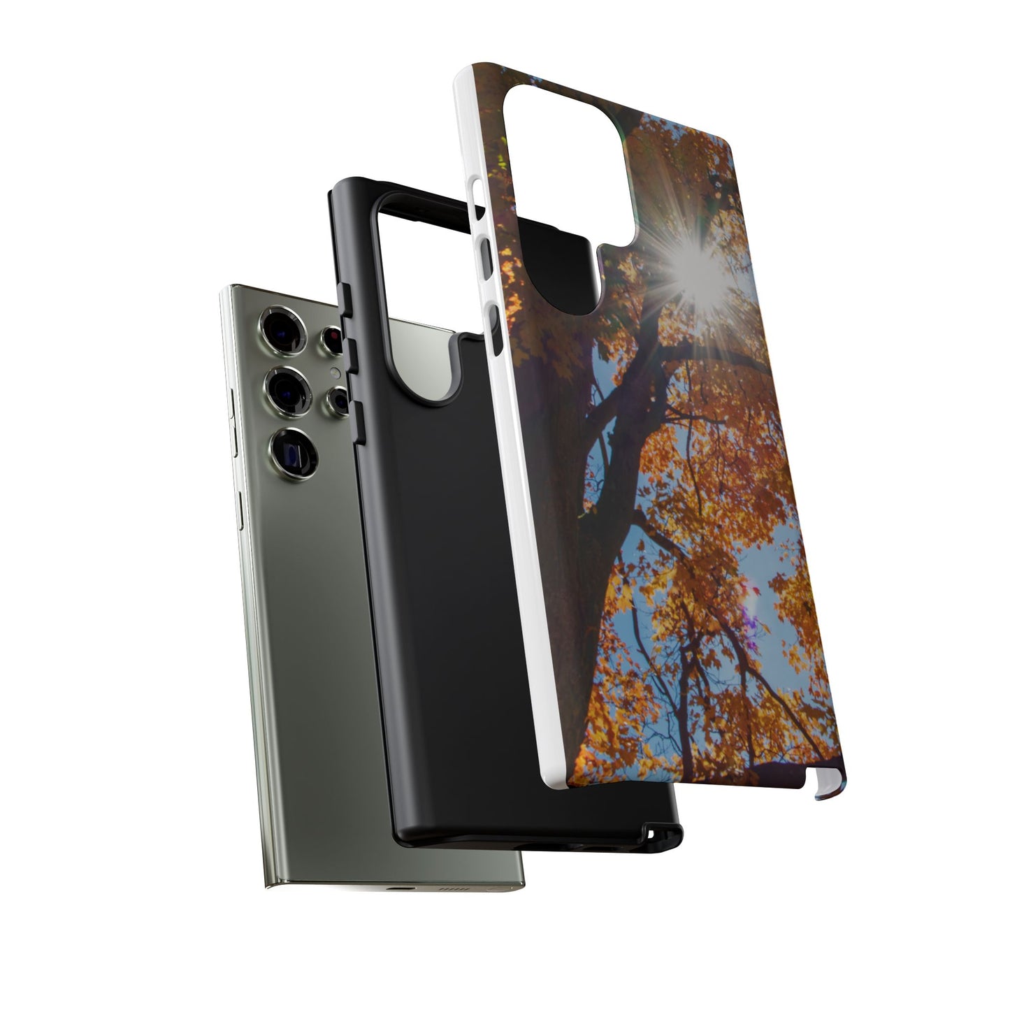 Autumn Vibes Phone Case - Nature-Inspired Tough Cases with Fall Leaves Design