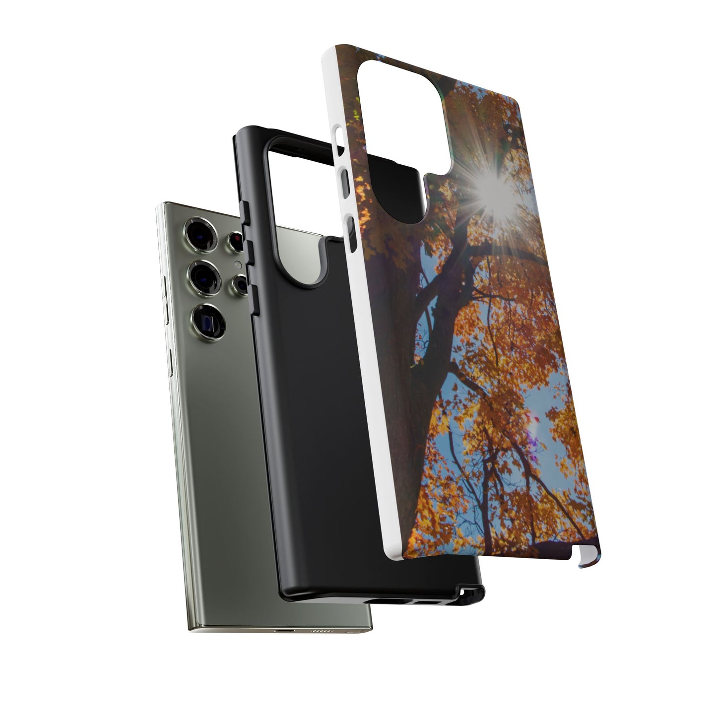 Autumn Vibes Phone Case - Nature-Inspired Tough Cases with Fall Leaves Design