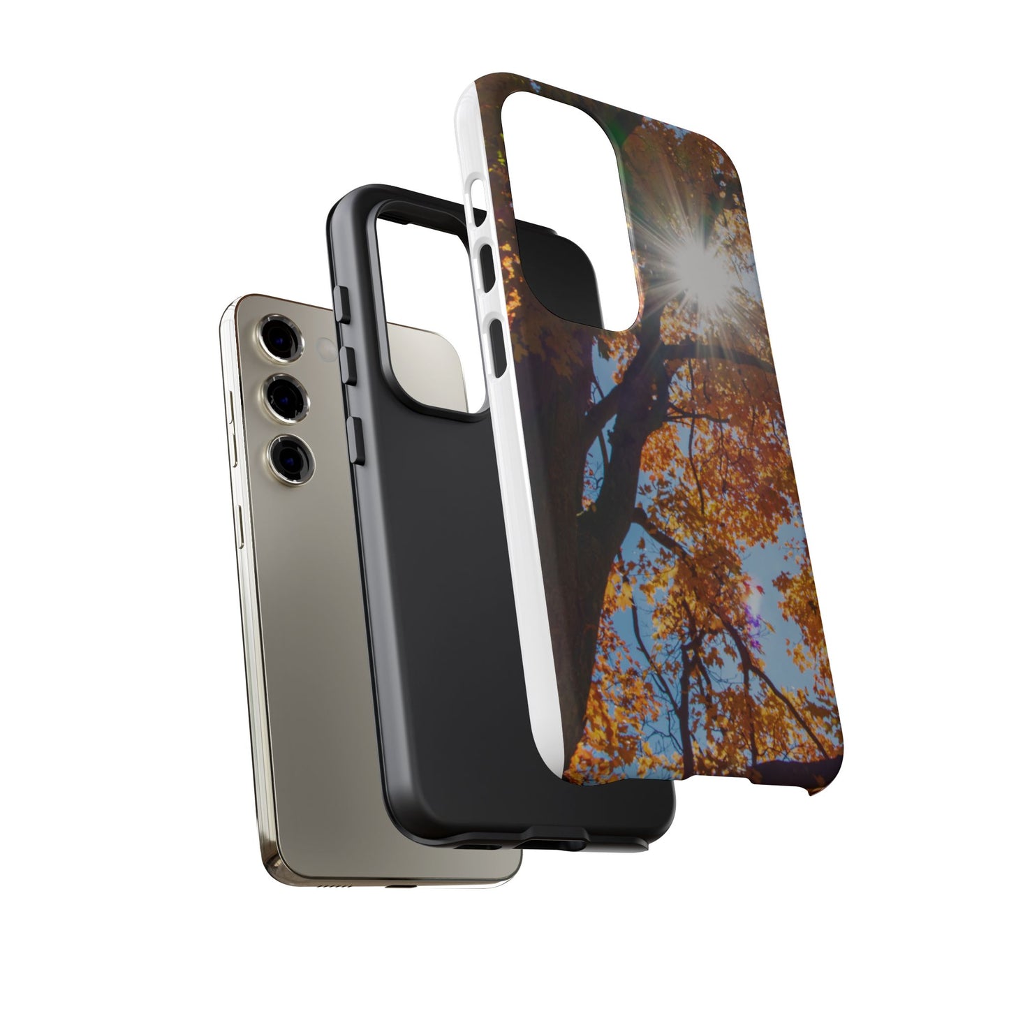 Autumn Vibes Phone Case - Nature-Inspired Tough Cases with Fall Leaves Design
