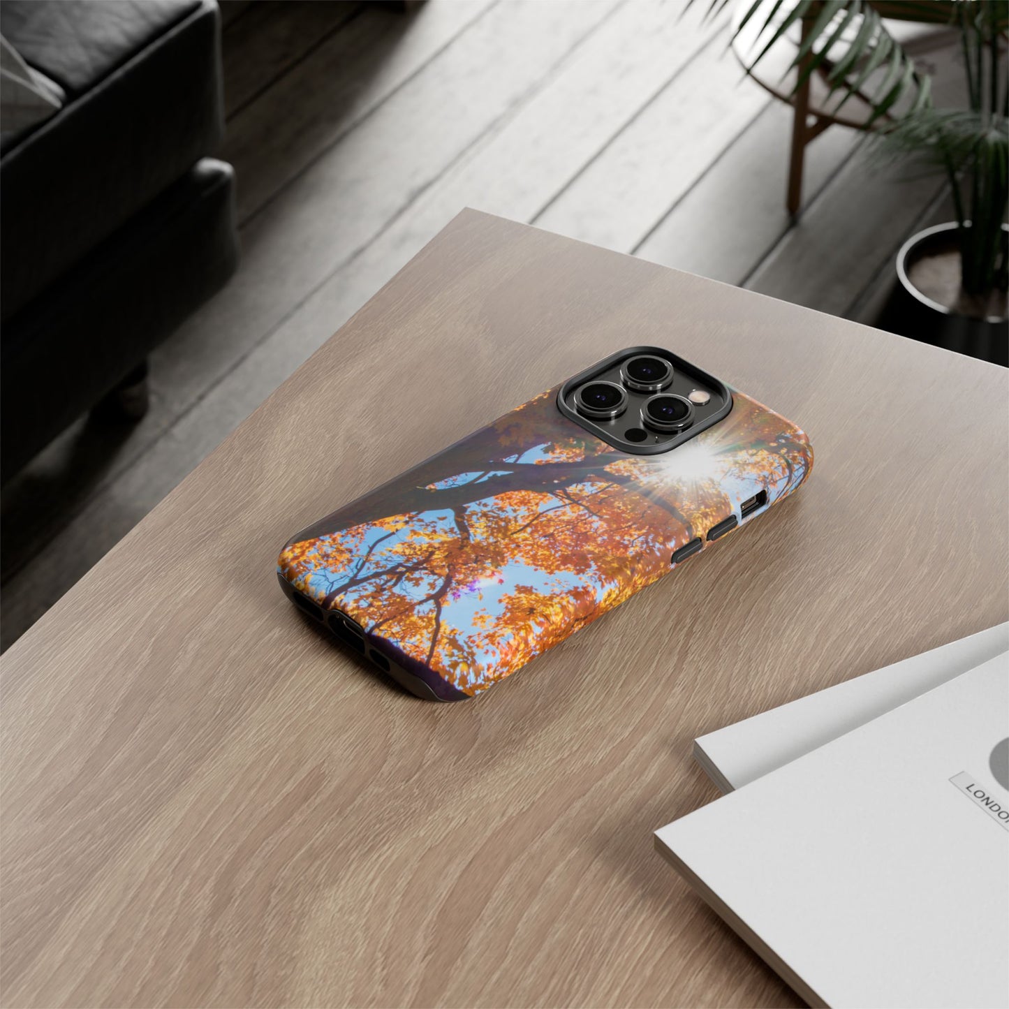 Autumn Vibes Phone Case - Nature-Inspired Tough Cases with Fall Leaves Design