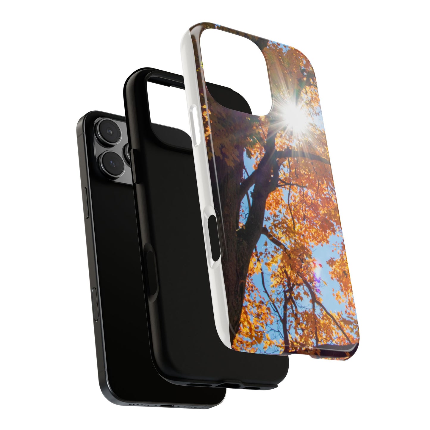 Autumn Vibes Phone Case - Nature-Inspired Tough Cases with Fall Leaves Design