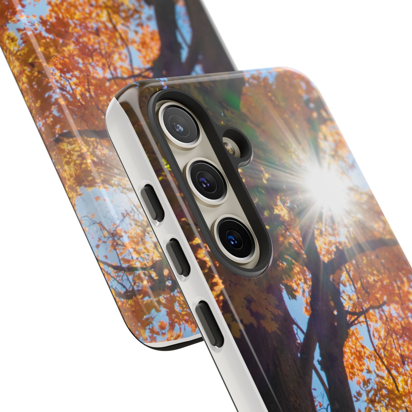 Autumn Vibes Phone Case - Nature-Inspired Tough Cases with Fall Leaves Design