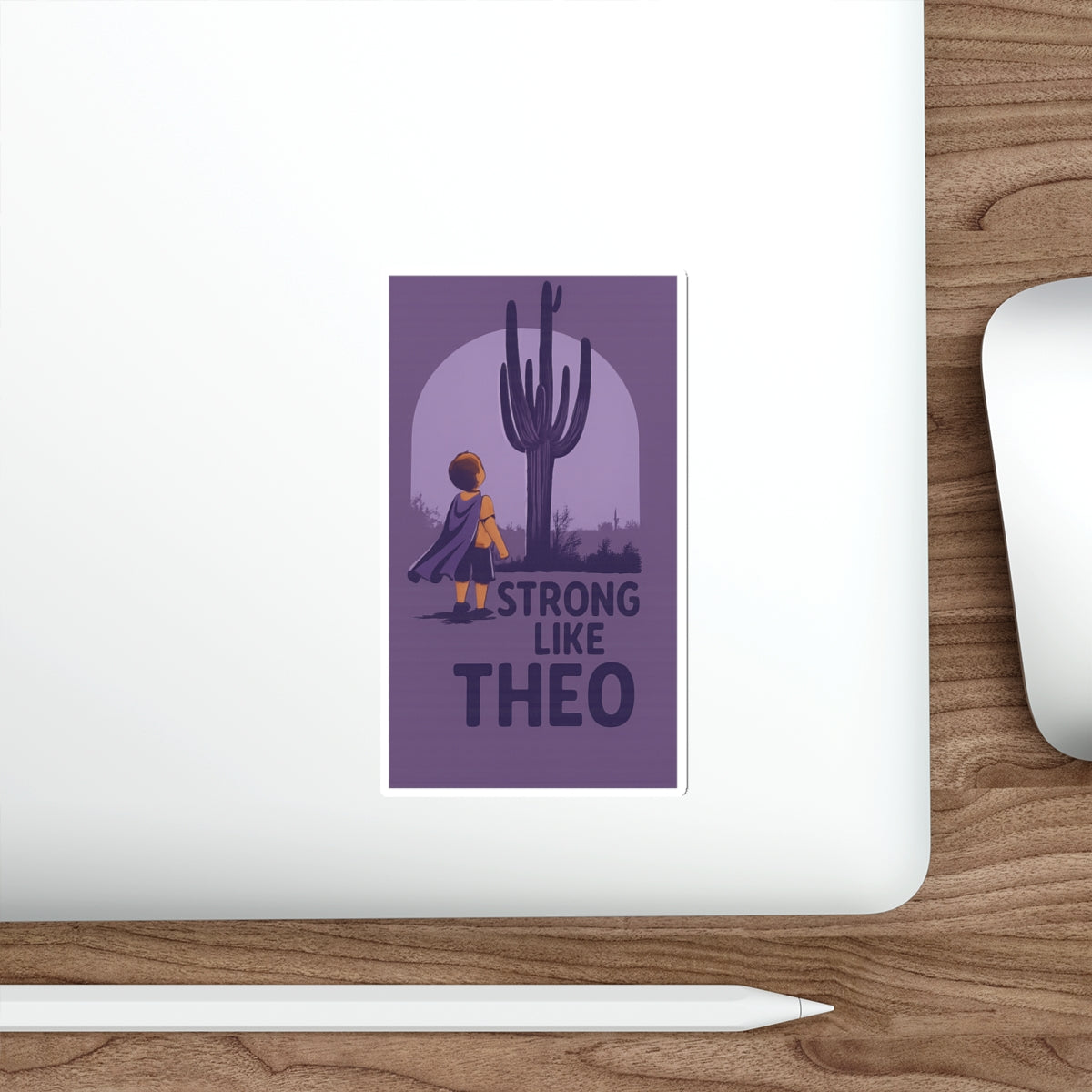 Strong Like Theo Die-Cut Stickers - Saguaro Edition- TBI Recovery Support