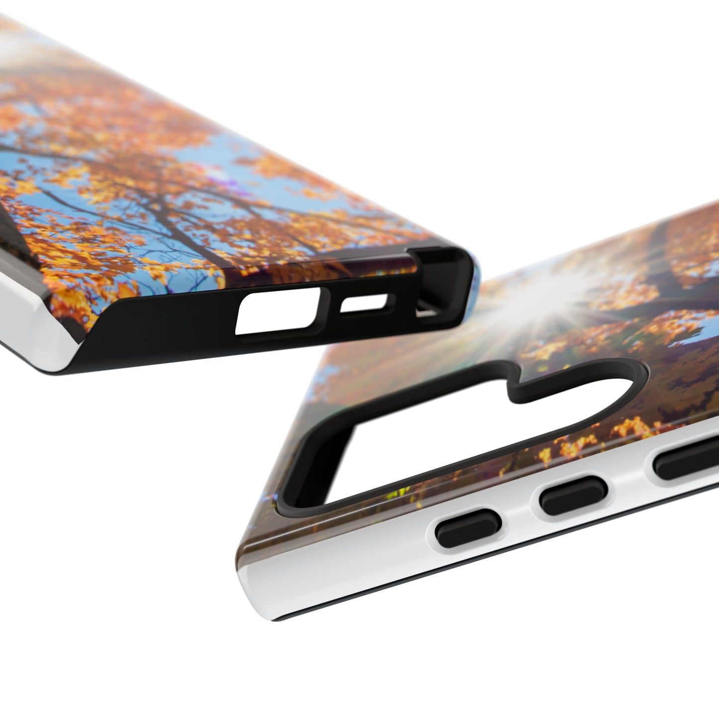 Autumn Vibes Phone Case - Nature-Inspired Tough Cases with Fall Leaves Design