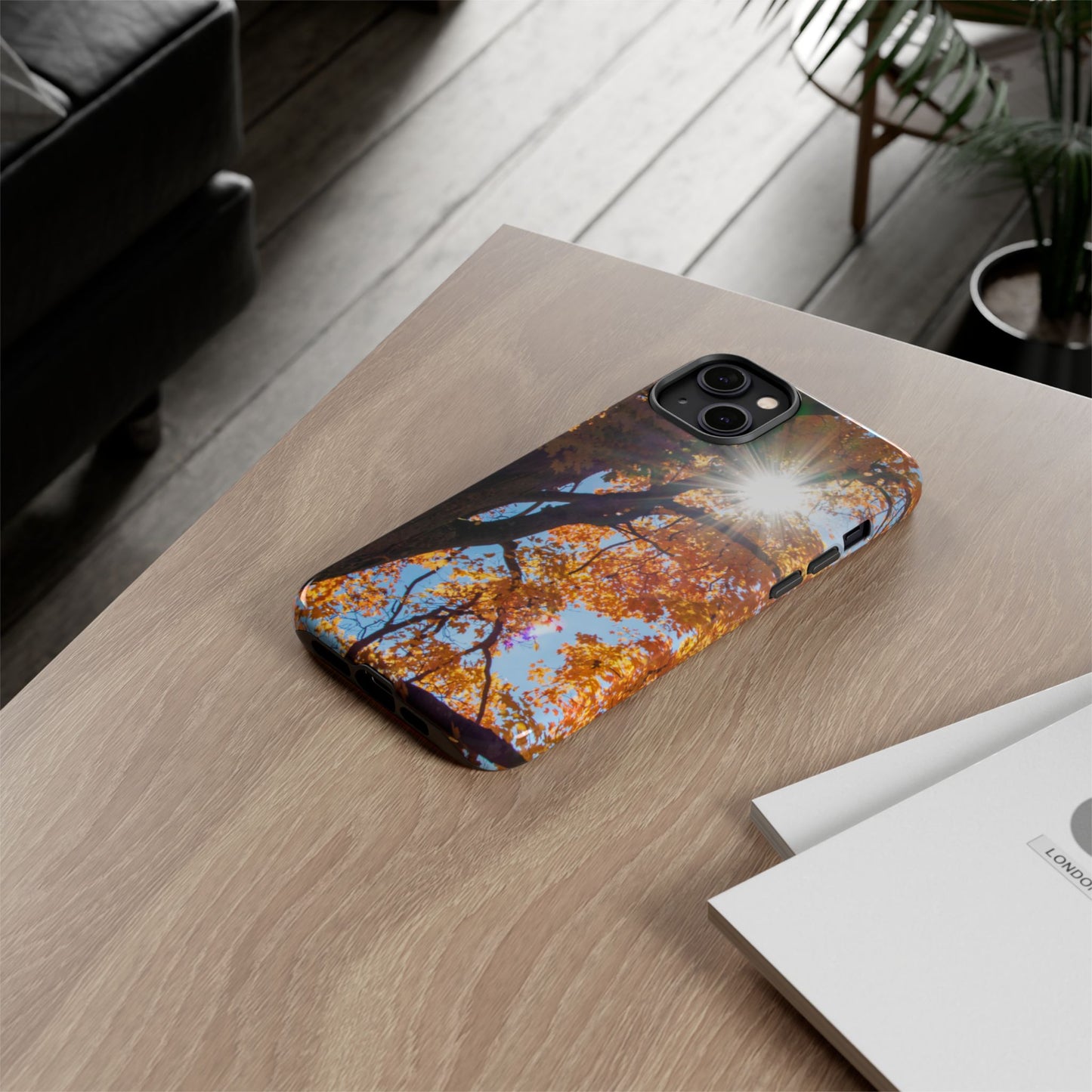 Autumn Vibes Phone Case - Nature-Inspired Tough Cases with Fall Leaves Design