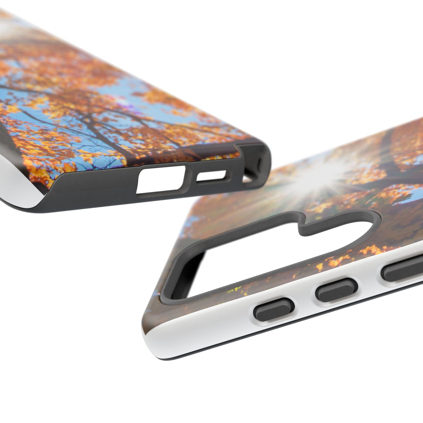 Autumn Vibes Phone Case - Nature-Inspired Tough Cases with Fall Leaves Design