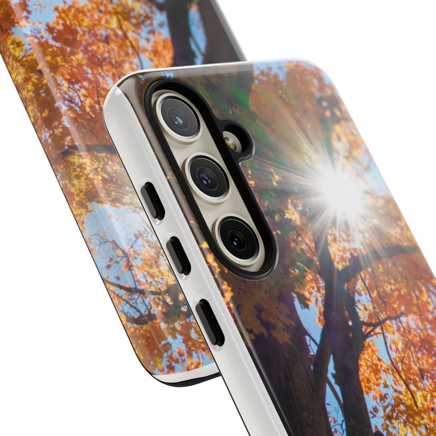 Autumn Vibes Phone Case - Nature-Inspired Tough Cases with Fall Leaves Design