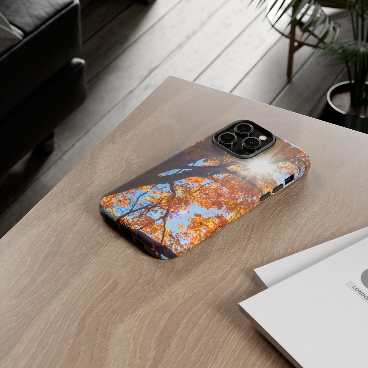 Autumn Vibes Phone Case - Nature-Inspired Tough Cases with Fall Leaves Design