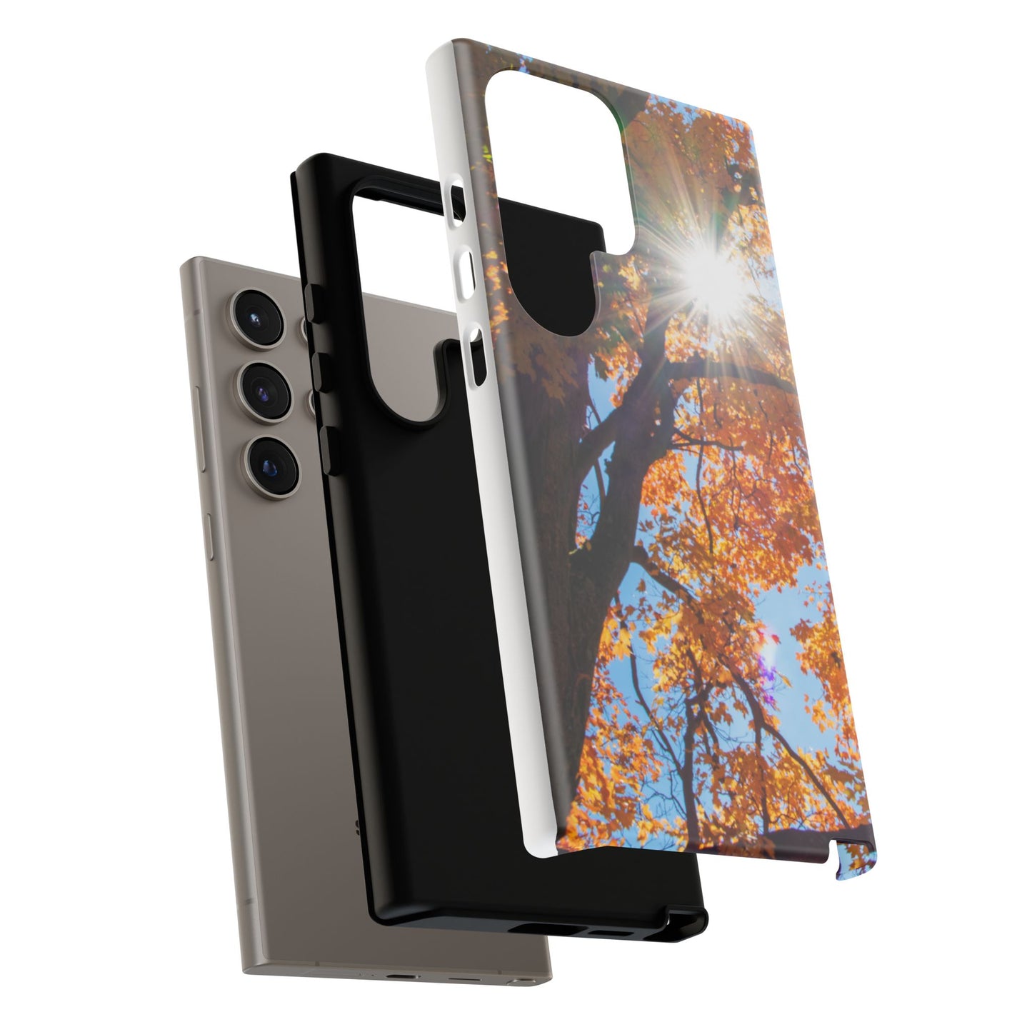 Autumn Vibes Phone Case - Nature-Inspired Tough Cases with Fall Leaves Design