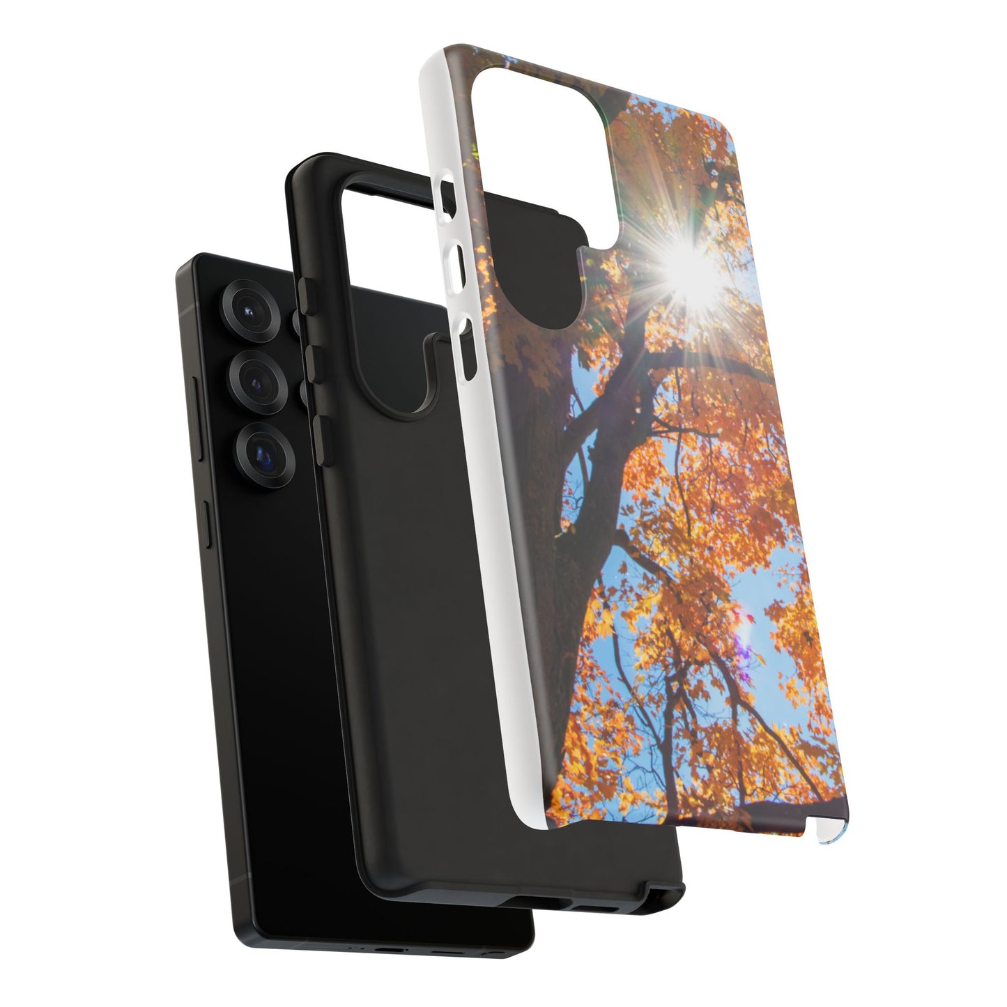 Autumn Vibes Phone Case - Nature-Inspired Tough Cases with Fall Leaves Design