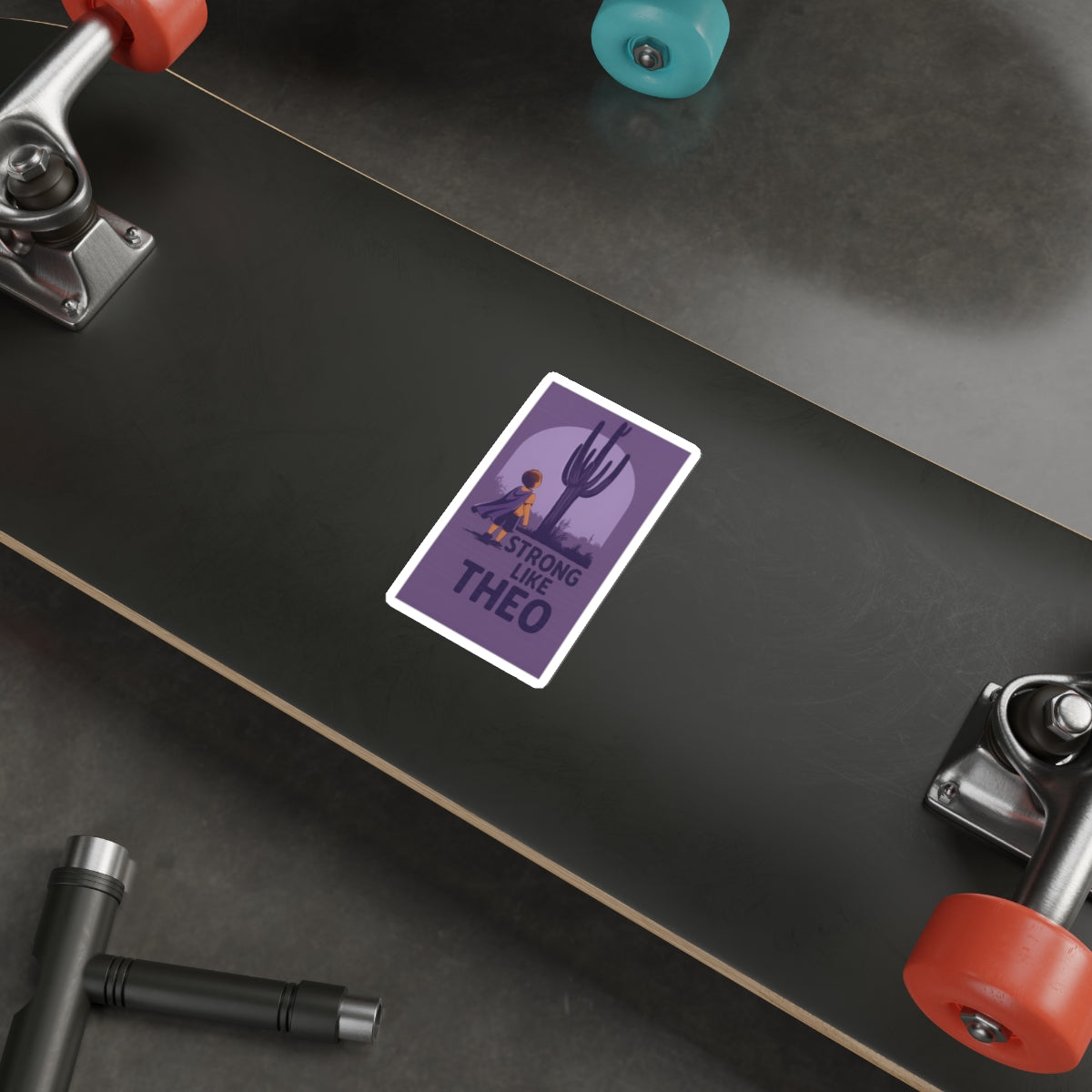 Strong Like Theo Die-Cut Stickers - Saguaro Edition- TBI Recovery Support