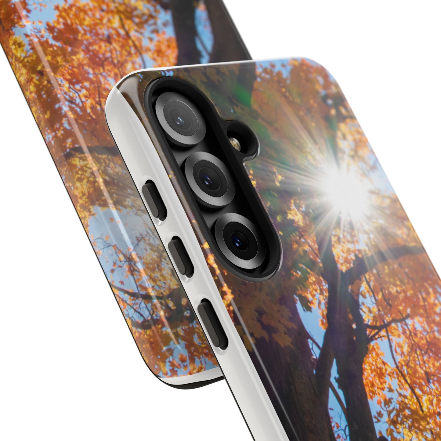 Autumn Vibes Phone Case - Nature-Inspired Tough Cases with Fall Leaves Design