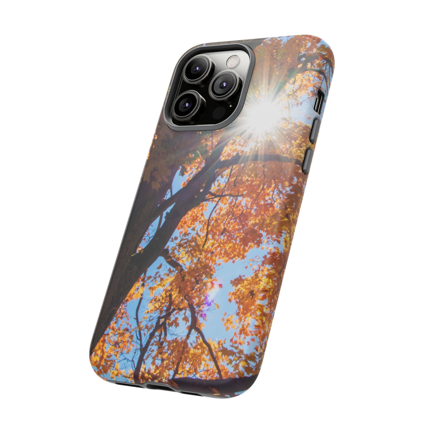 Autumn Vibes Phone Case - Nature-Inspired Tough Cases with Fall Leaves Design