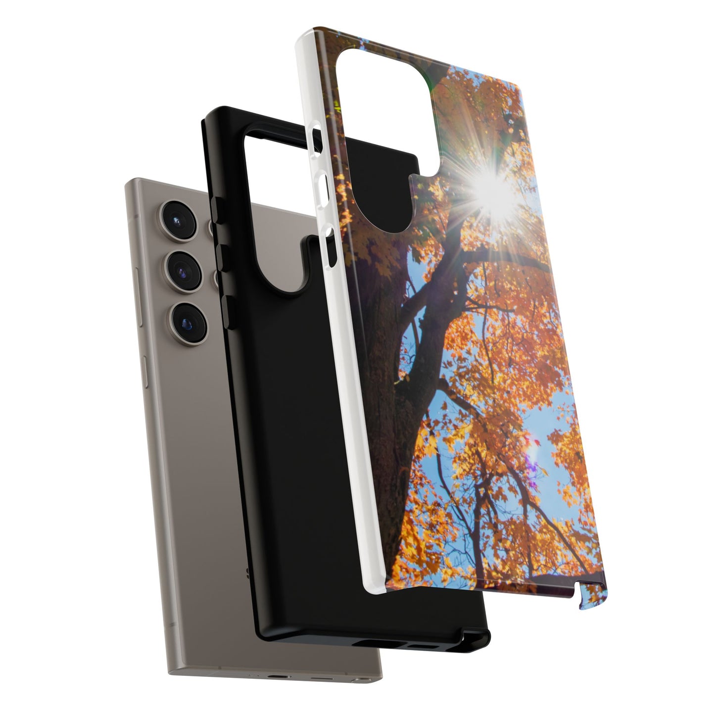 Autumn Vibes Phone Case - Nature-Inspired Tough Cases with Fall Leaves Design