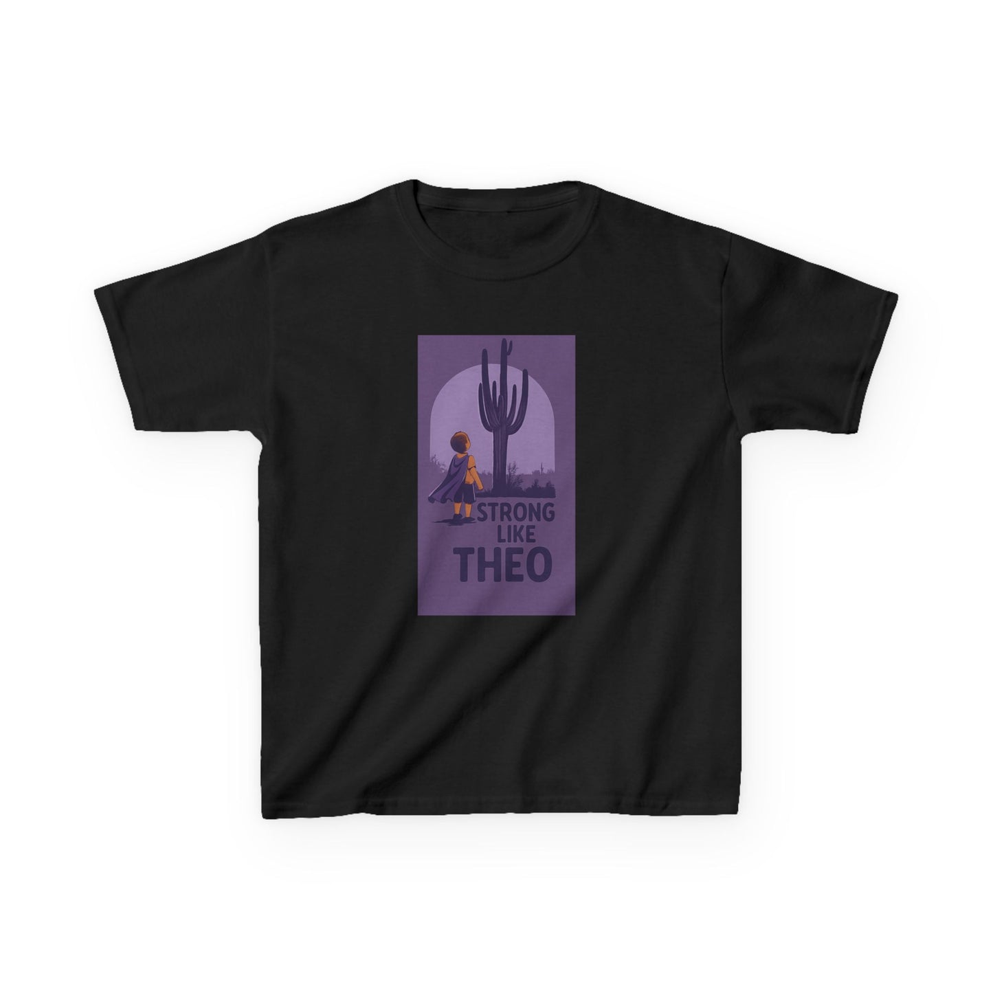 Strong Like Theo Youth Tee- Support Tee for TBI Recovery- Saguaro Edition