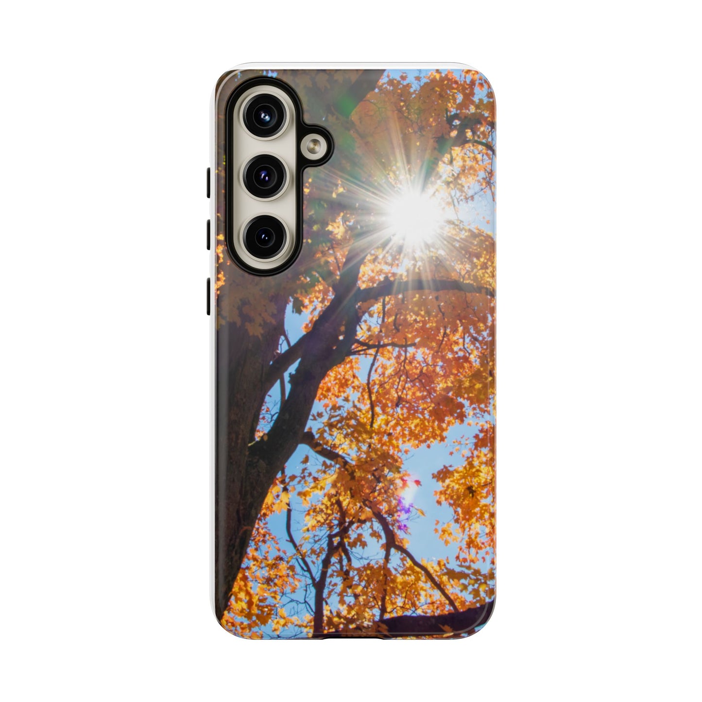 Autumn Vibes Phone Case - Nature-Inspired Tough Cases with Fall Leaves Design